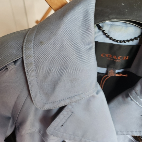 Coach light blue trench size 8 - Picture 7 of 7